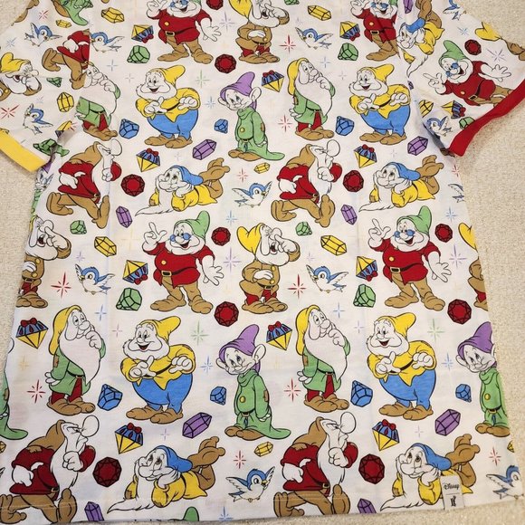 Loungefly Disney Snow White Seven Dwarfs Core AOP Mine Gems T Shirt Size Meduim - Picture 3 of 14